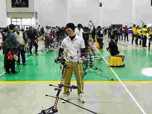 全国室内射箭锦标赛8日集锦